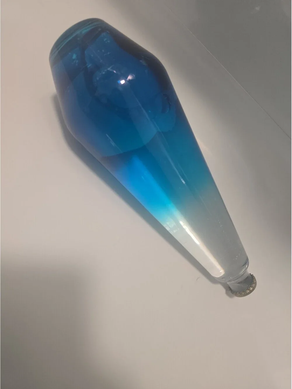 Lava Lite Replacement Globe Blue Liquid White Wax Motion Lamp Bottle 11